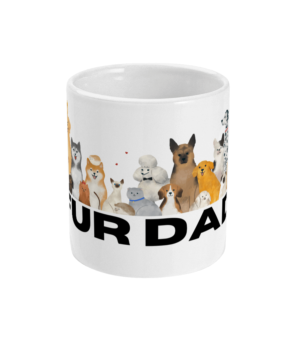 11oz Mug Fur Dad- Black text