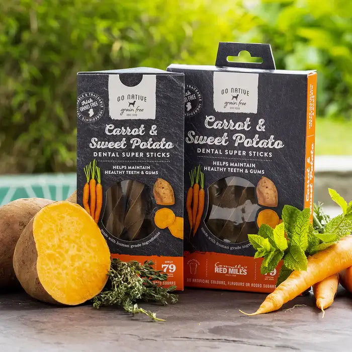 Go Native Dental Super Sticks Carrot and Sweet Potato 150g