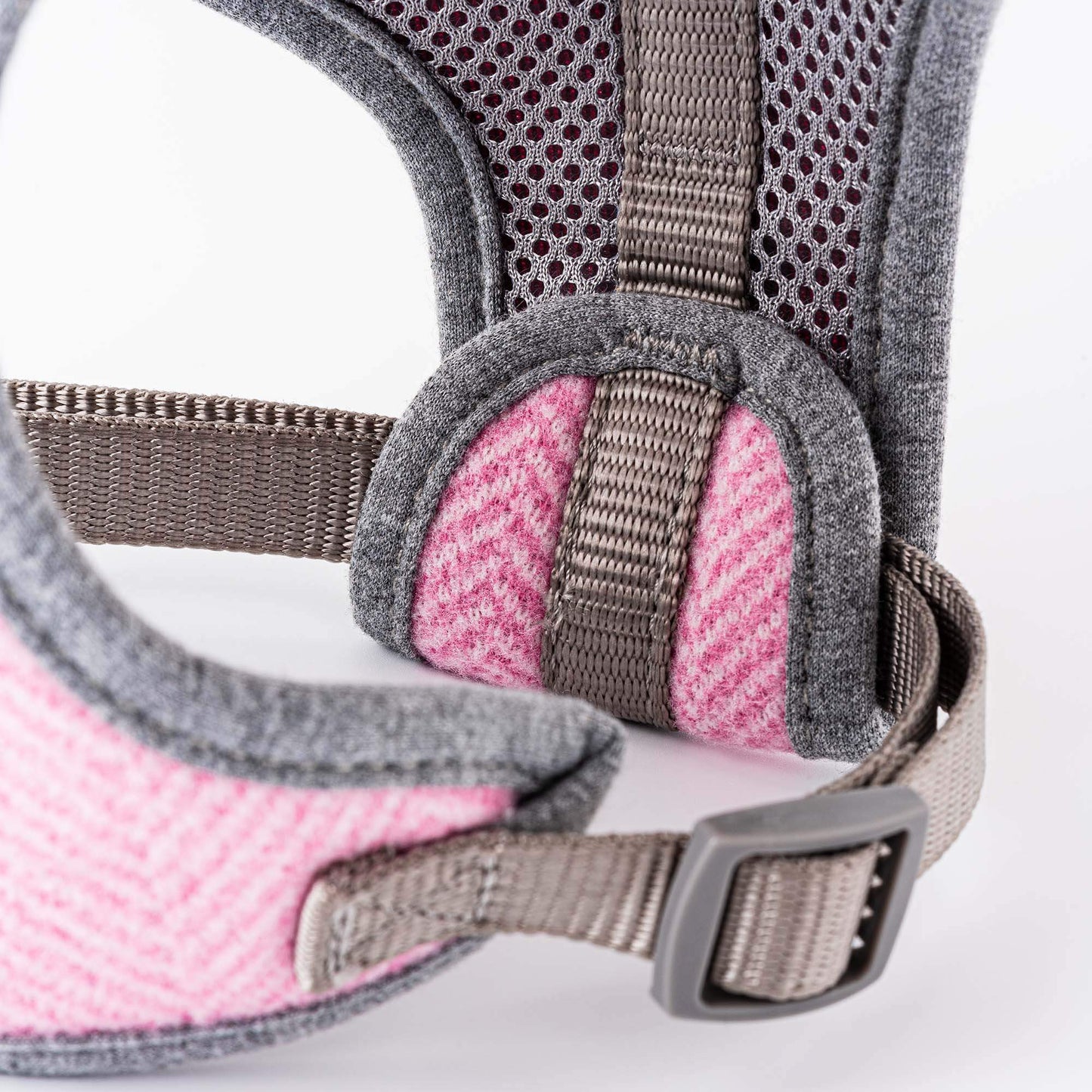Hugo & Hudson Small Pink Herringbone Dog Harness
