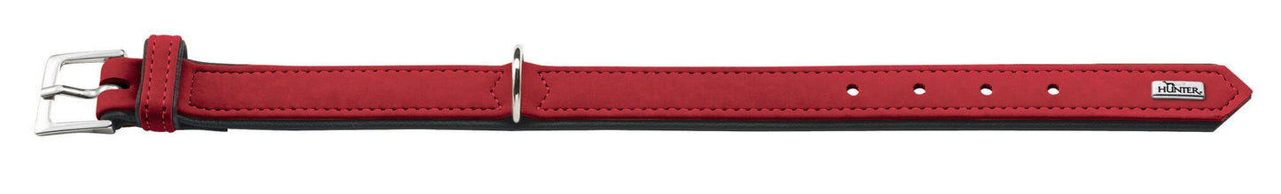 Collar Softie 40/XS-S Artificial leather red/black