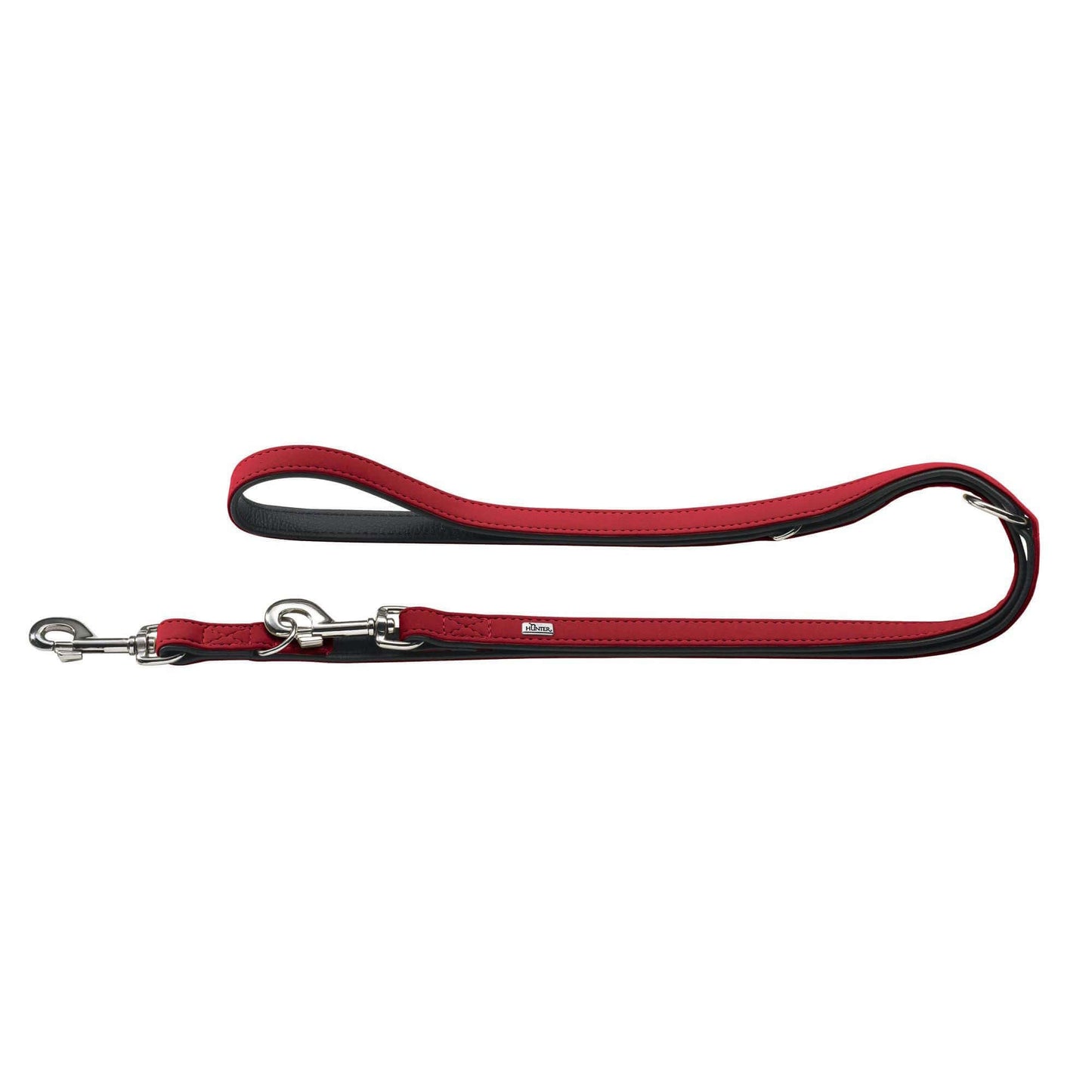Hunter T-Leash Softie 20/200 Artificial leather red/black