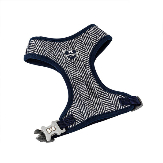 Hugo & Hudson Small Navy Herringbone Harness
