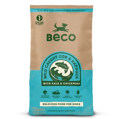Beco MSC Wild Caught Cod & Haddock Complete Dry Dog Food 12kg