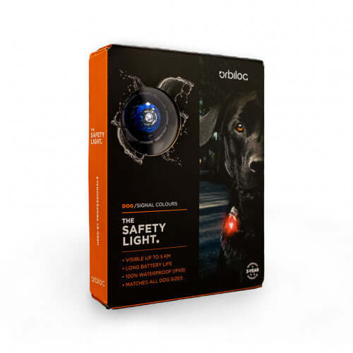 Orbiloc Dog Dual Safety Light Blue