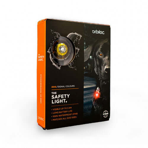 Orbiloc Dog Dual Safety Light Yellow