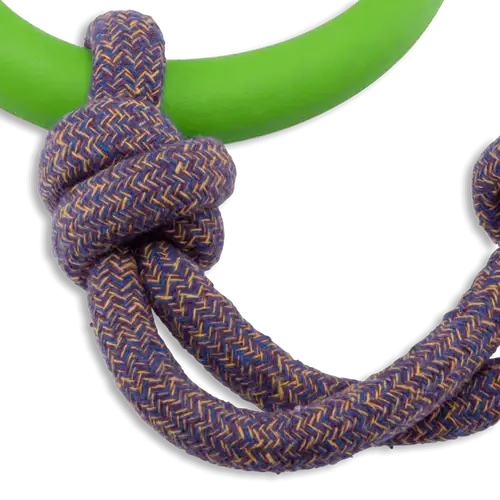 Beco Natural Rubber Hoop on Rope - Green (Small)