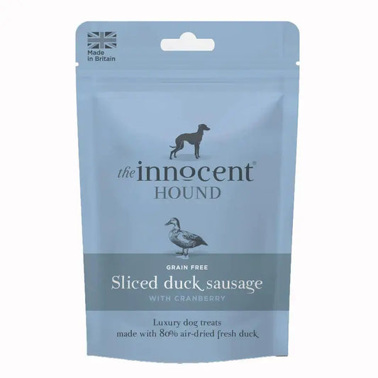 The Innocent Hound Sliced Duck Sausage and Cranberry 70g