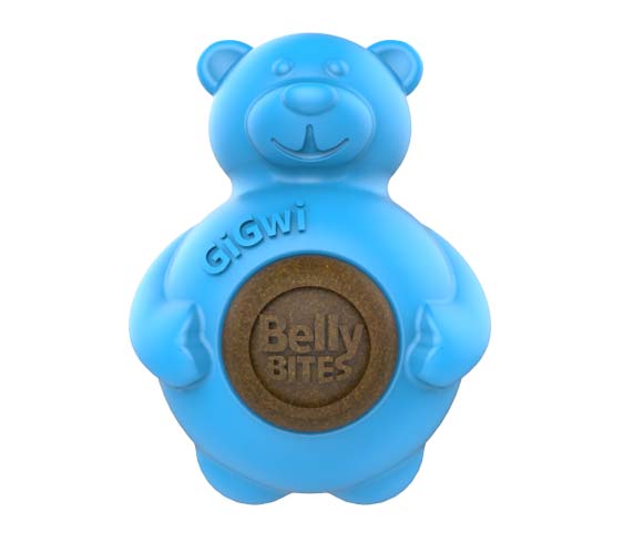 GiGwi Belly Bites Bear - Blue Small