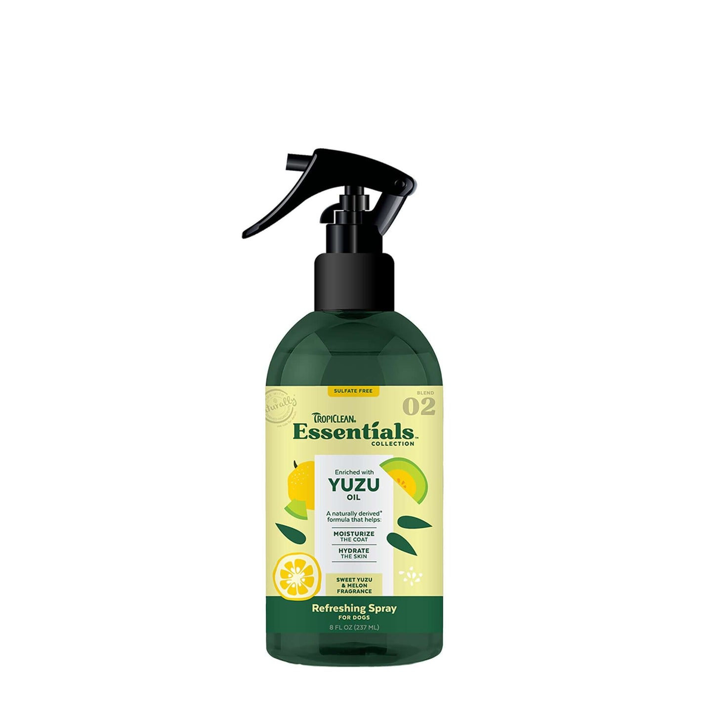 TropiClean Essentials Yuzu Oil Deodorizing Spray