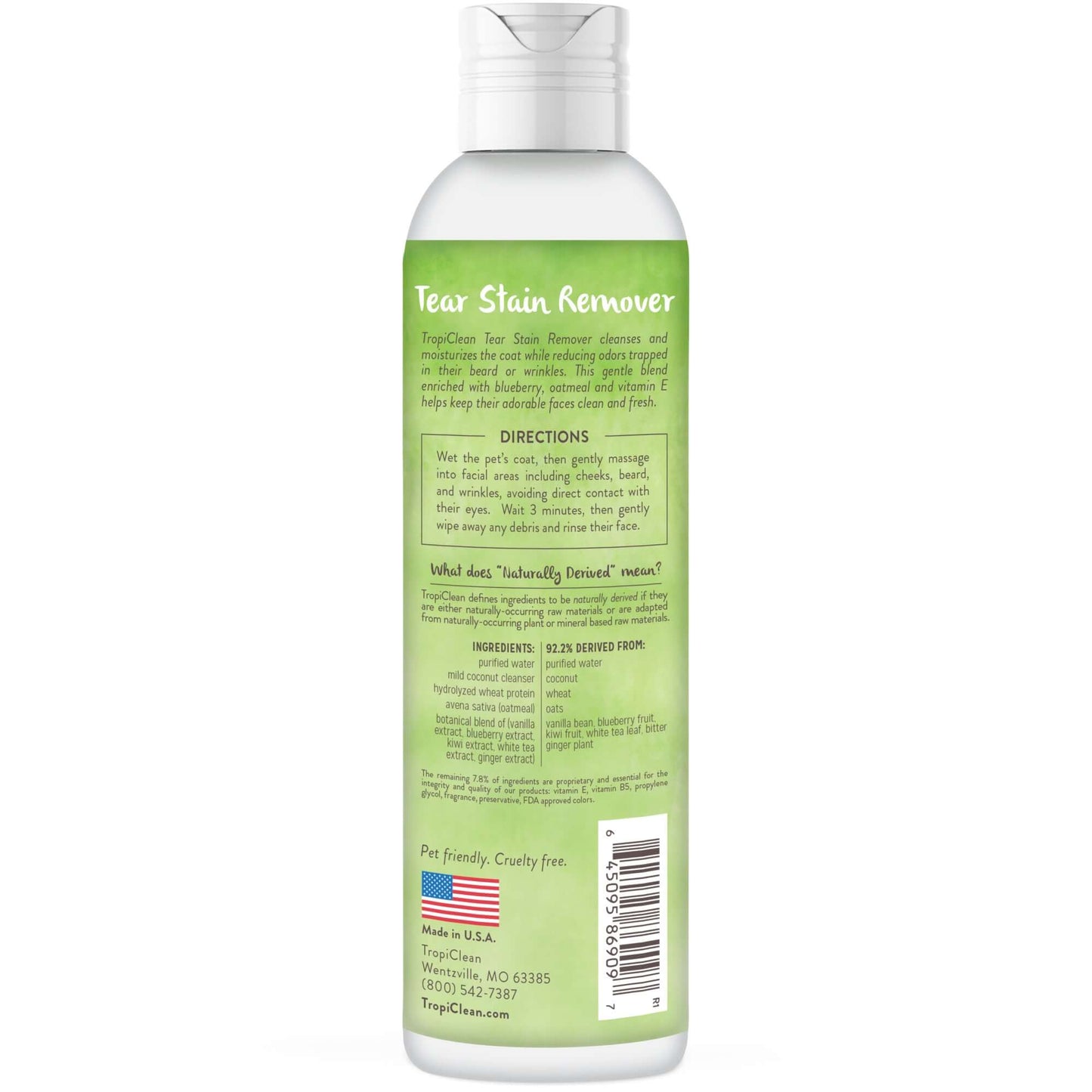 TropiClean Tear Stain Remover 236ml