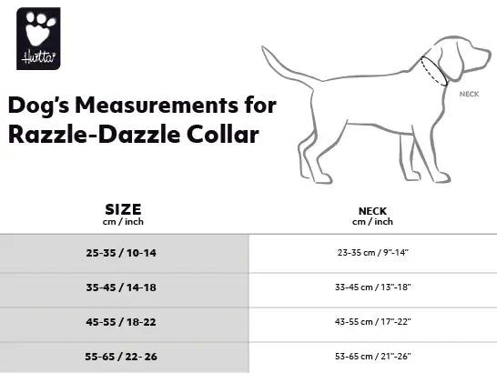 Hurtta Razzle-Dazzle Collar Blackberry 25-35cm