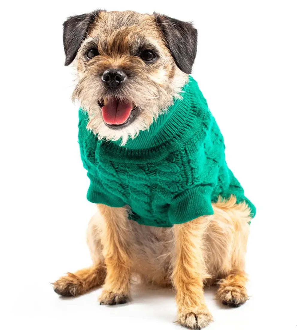 The Rascal Green Cableknit Jumper SD2 36cm
