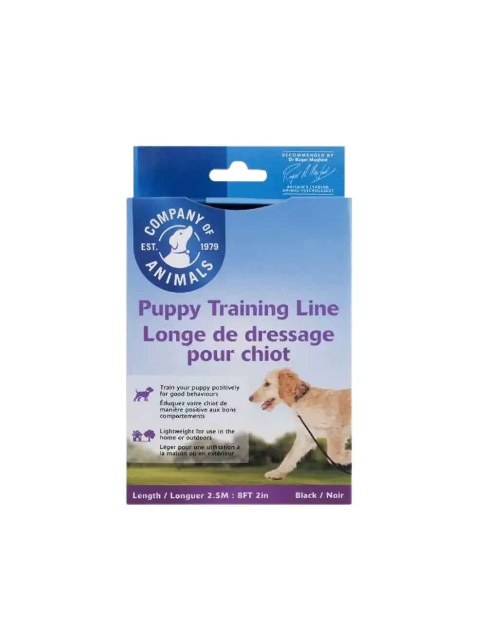 Company of Animals Puppy Training Line Black