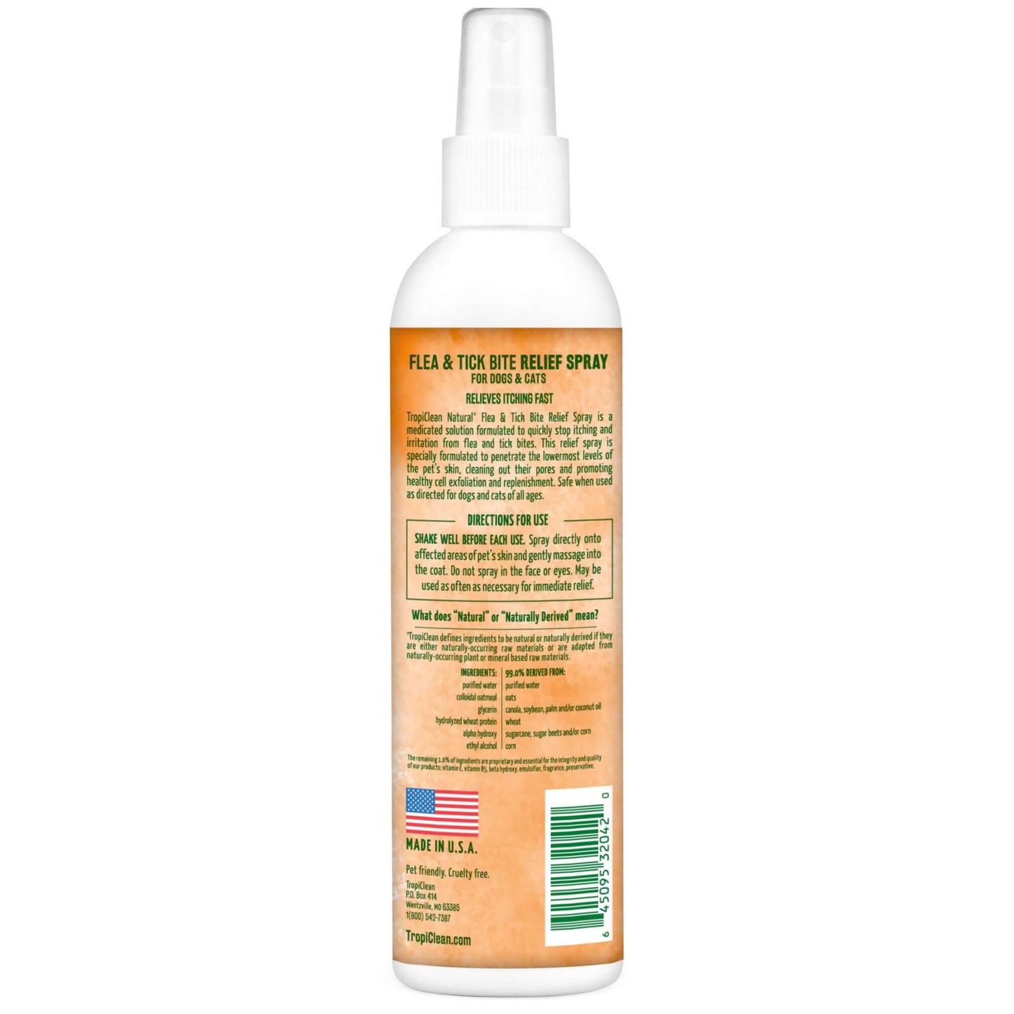 TropiClean Flea and Tick Bite Relief Spray 236ml