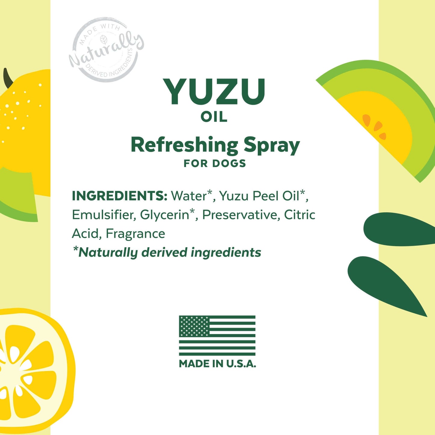TropiClean Essentials Yuzu Oil Deodorizing Spray