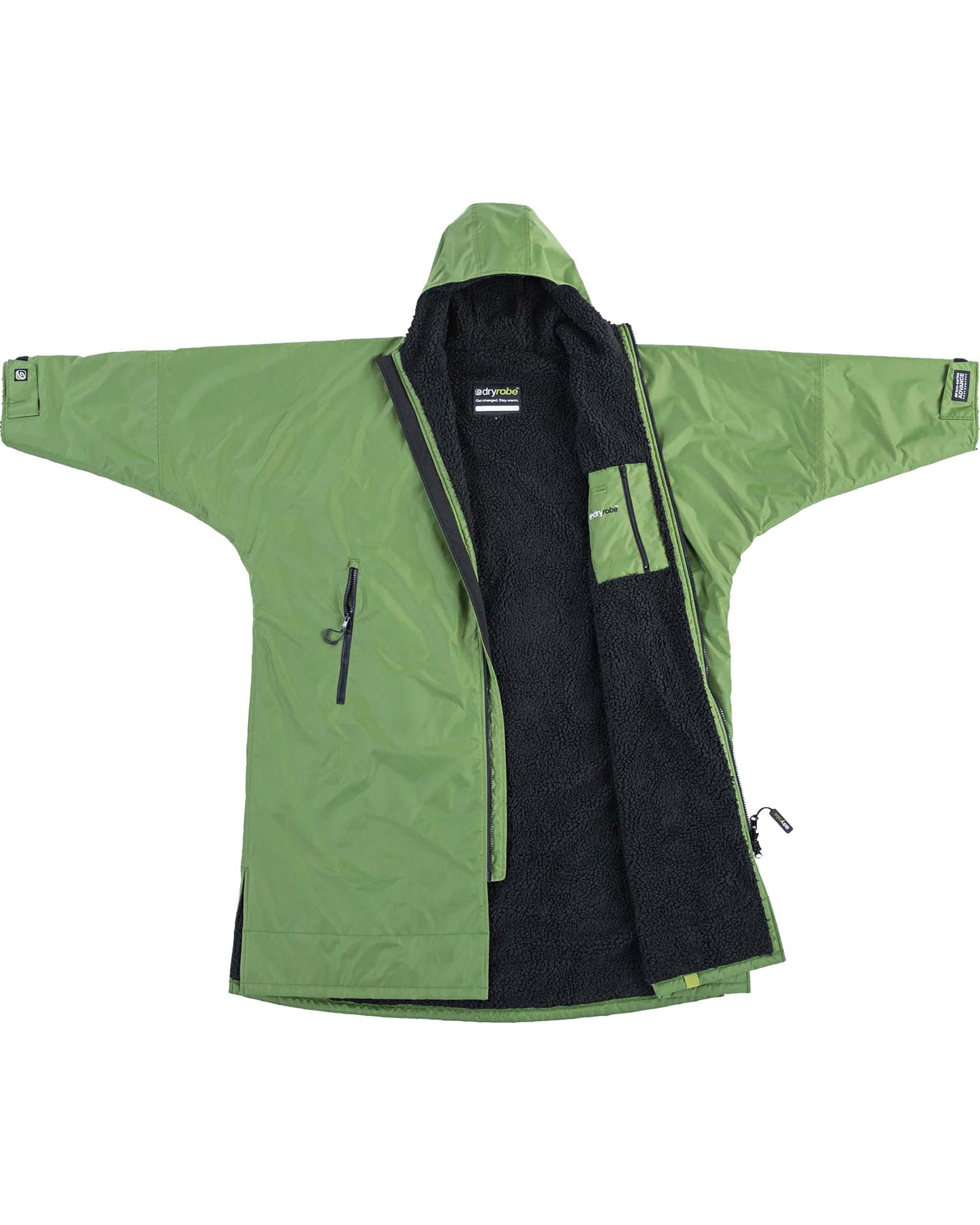 Dryrobe Advance Long Sleeve Green Black Small