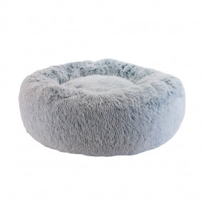Ancol Super Plush Donut Bed Slate Grey 100cm