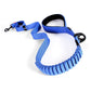 EzyDog Zero Shock™ Dog Lead in blue with soft touch webbing and neoprene handle for comfort and durability.