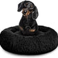 Redwood Black Donut Dog Bed Medium 80cm