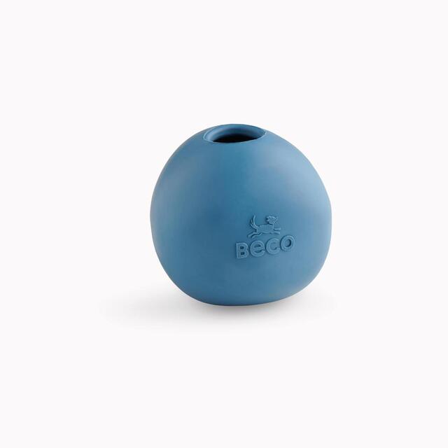 Beco Natural Rubber Treat Ball - Medium Blue