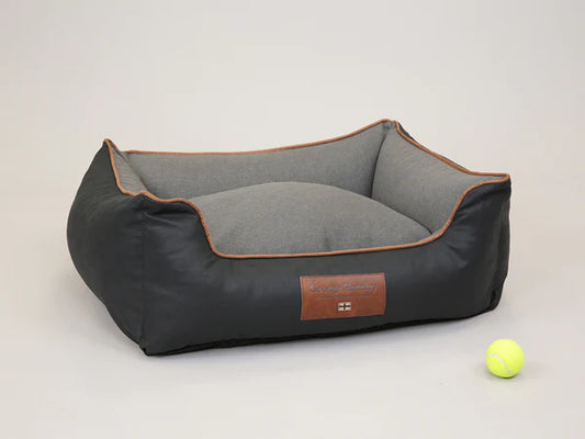 George Barclay Orthapedic Walled Dog Bed Midnight / Dove Medium 76x60x30cm