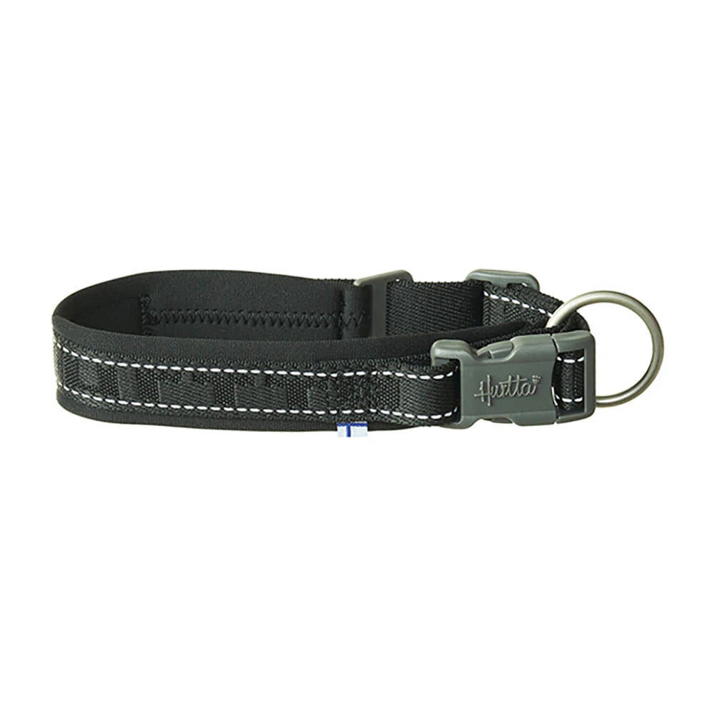 Hurtta Eco Reflective Casual Collar Raven 35-45cm