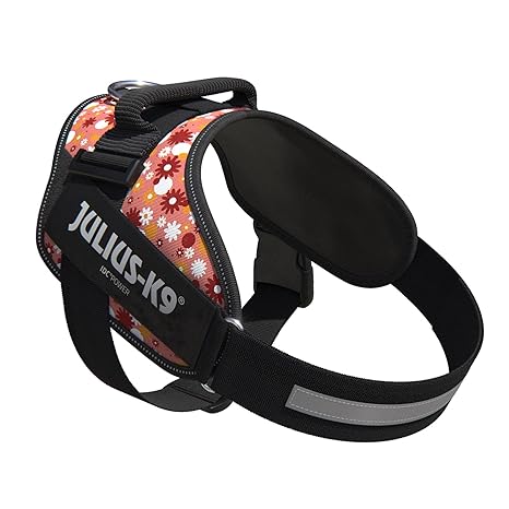 Julius k9 IDC?-Powerharness, Size: Mini-Mini, `pink with flowers`