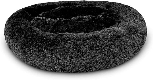 Redwood Black Donut Dog Bed Medium 80cm