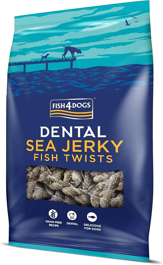 Fish 4 Dogs Dental Sea Jerky Fish Twists 500g