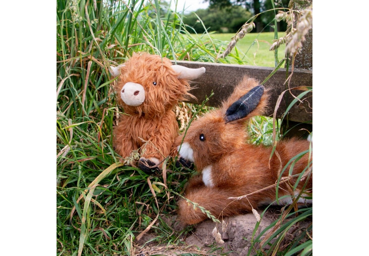 Ancol Heritage Fergus Highland Cow Dog Toy