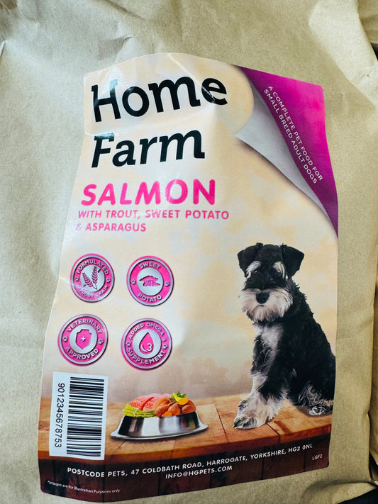 Home Farm Salmon & Trout GF Small Breed 2kg