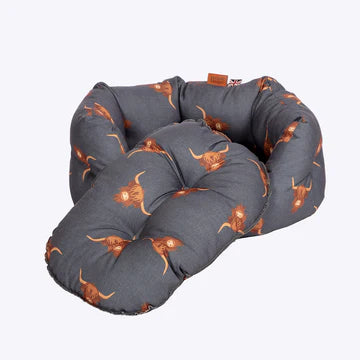 Danish Designs Bramblehorn Highland Cow Deluxe Slumber Bed 30`