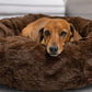 Redwood Anti-Anxiety Donut Dog Bed Large Dark Brown 100cm