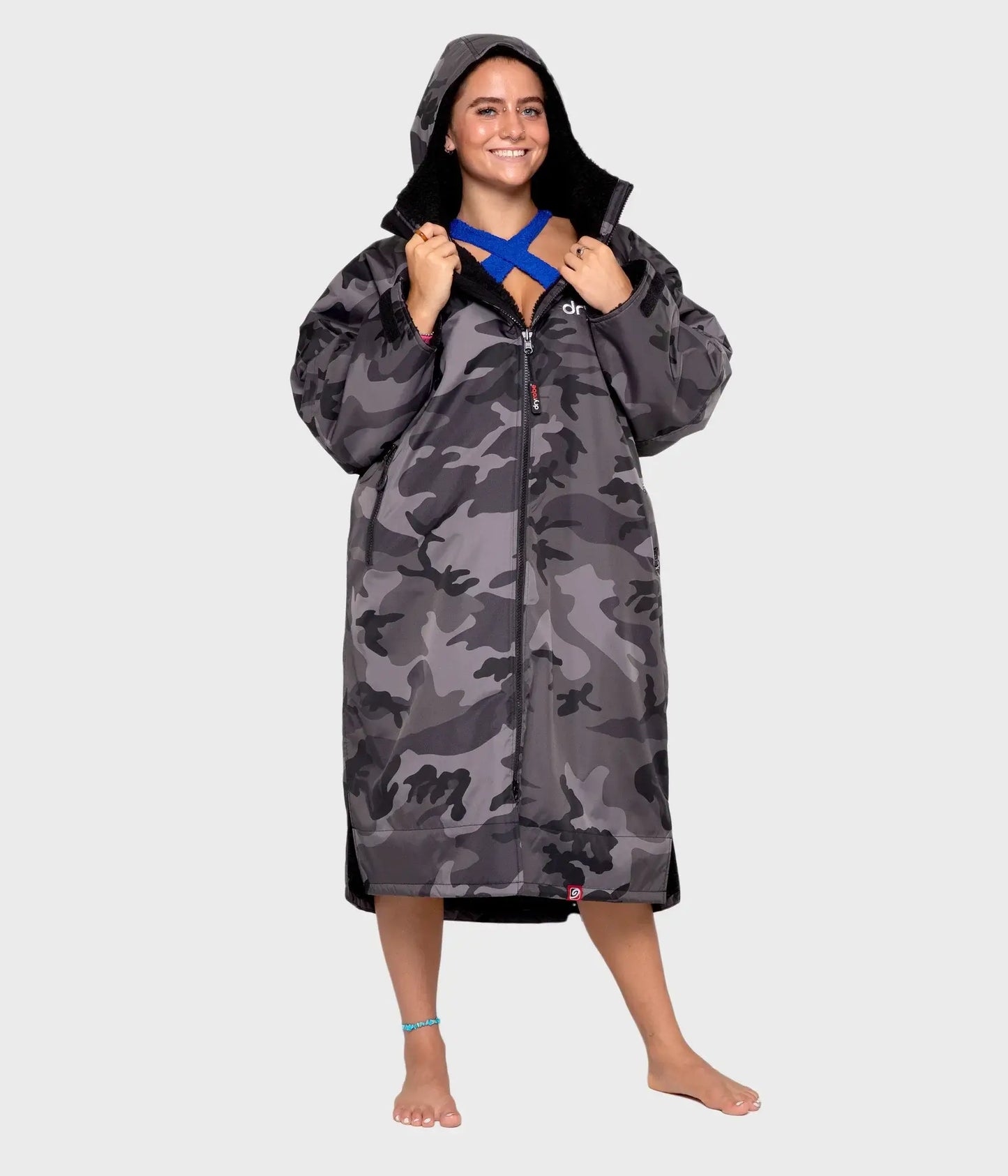 dryrobe Advance Long Sleeve Black Camo Black Medium