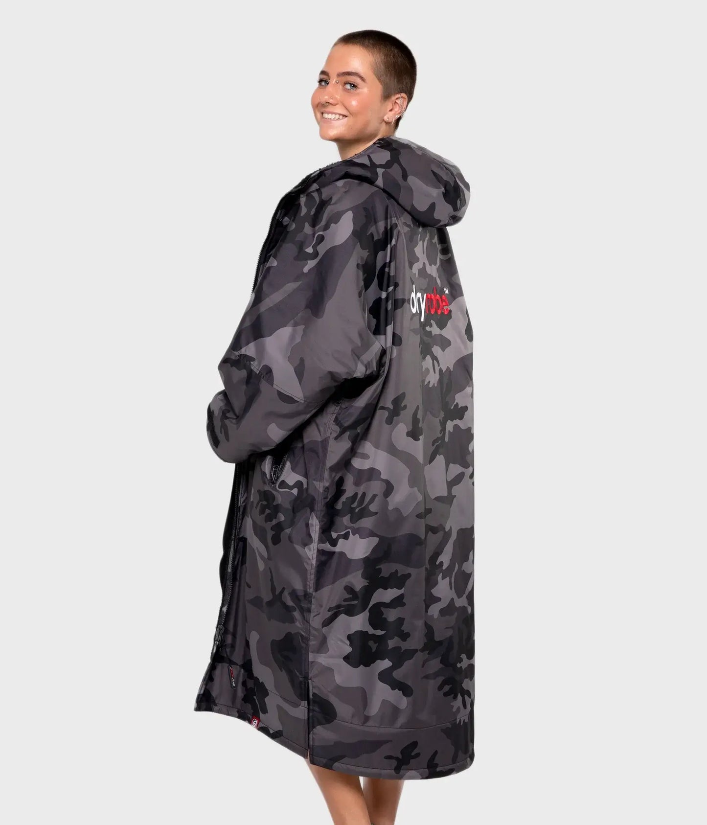 dryrobe Advance Long Sleeve Black Camo Black Medium