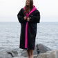 dryrobe Advance Long Sleeve Black Pink Small