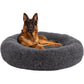 Redwood Anti-Anxiety Donut Dog Bed XL 120cm Dark Grey