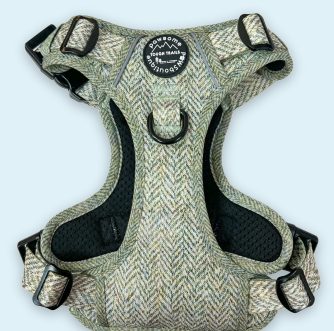 Pawsome Paws Tough Trails Harness - Country Thyme - Medium