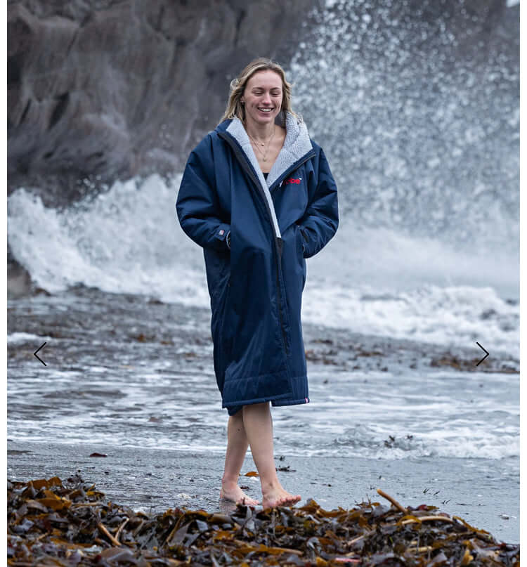 Beight Outdoor Robe Dryrobe Advance Navy & Grey - Ultimate Outdoor Robe – HG PETS