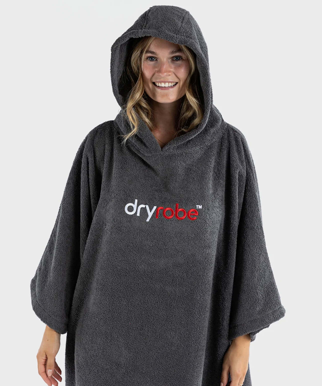 Dryrobe Towelling Robe Slate Grey L