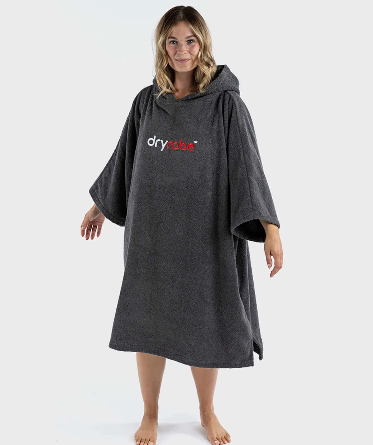 Dryrobe Towelling Robe Slate Grey L