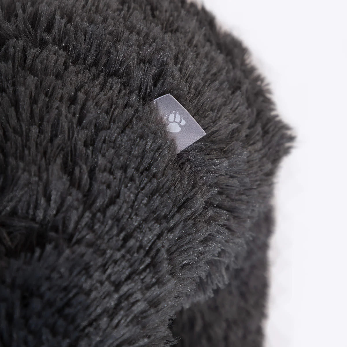 Danish Design Fluffy Donut Bed Dark Grey/Charcoal 65cm Small