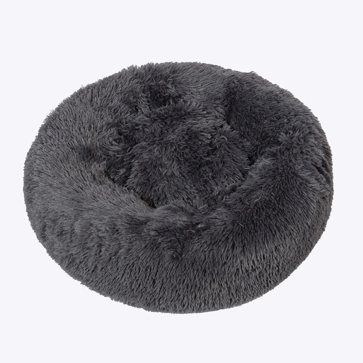 Danish Design Fluffy Donut Bed Dark Grey/Charcoal 65cm Small