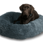 EcoPets Anti Anxiety Large Dark Grey Donut Bed