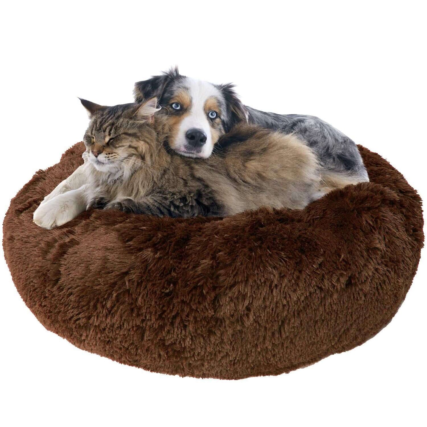 EcoPets Anti Anxiety Large Biscuit Donut Bed