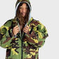 Dryrobe  Advance Long Sleeve Camouflage Green Grey Small