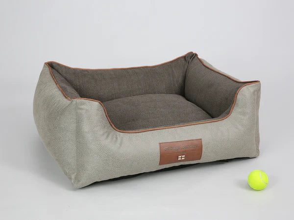 George Barclay Box Bed (M) Taupe / Mocha 75x60x30