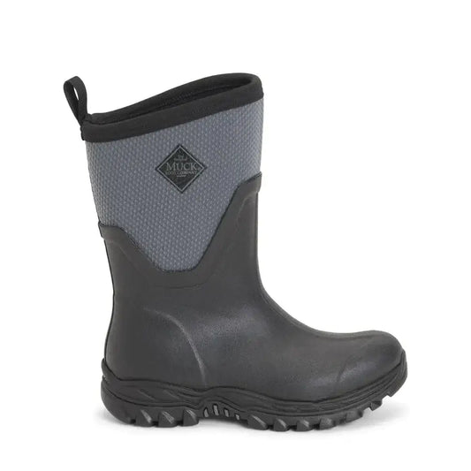 Muck Boots Artic Sport II Mid Black Grey Size 6