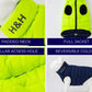 Hugo & Hudson Lime Green / Navy Puffer Jacket S30