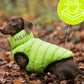 Hugo & Hudson Lime Green / Navy Puffer Jacket S30